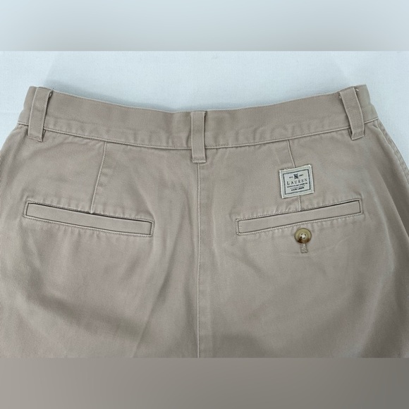 Lauren Ralph Lauren Pleated Khaki Pants Women’s 4 Cotton Classic Straight Leg - Picture 2 of 6